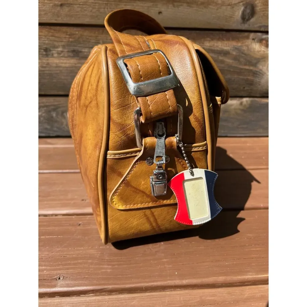 Vintage 1975 American Tourister Tan Shoulder Bag Carry On With Original Tag
